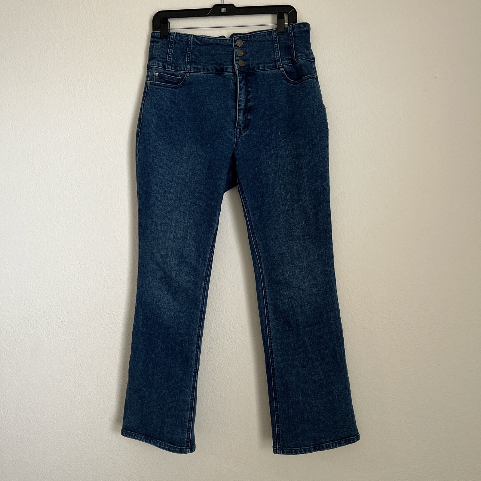 Cache High Rise Bootcut Jeans Size 30 Dark Wash Denim Stretch